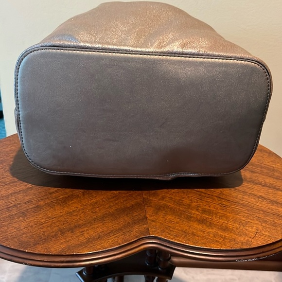 Steve Madden  Crossbody or shoulder bag  metallic  fur lined   Brown/silver  NWT - Picture 13 of 17